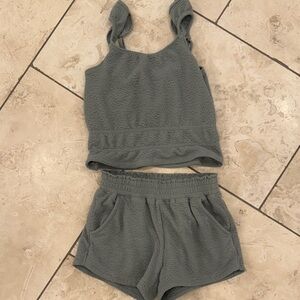 Abercrombie Kids Textured olive green  Set